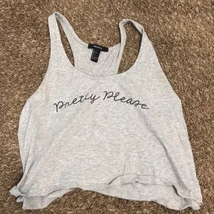 “pretty please” tank top